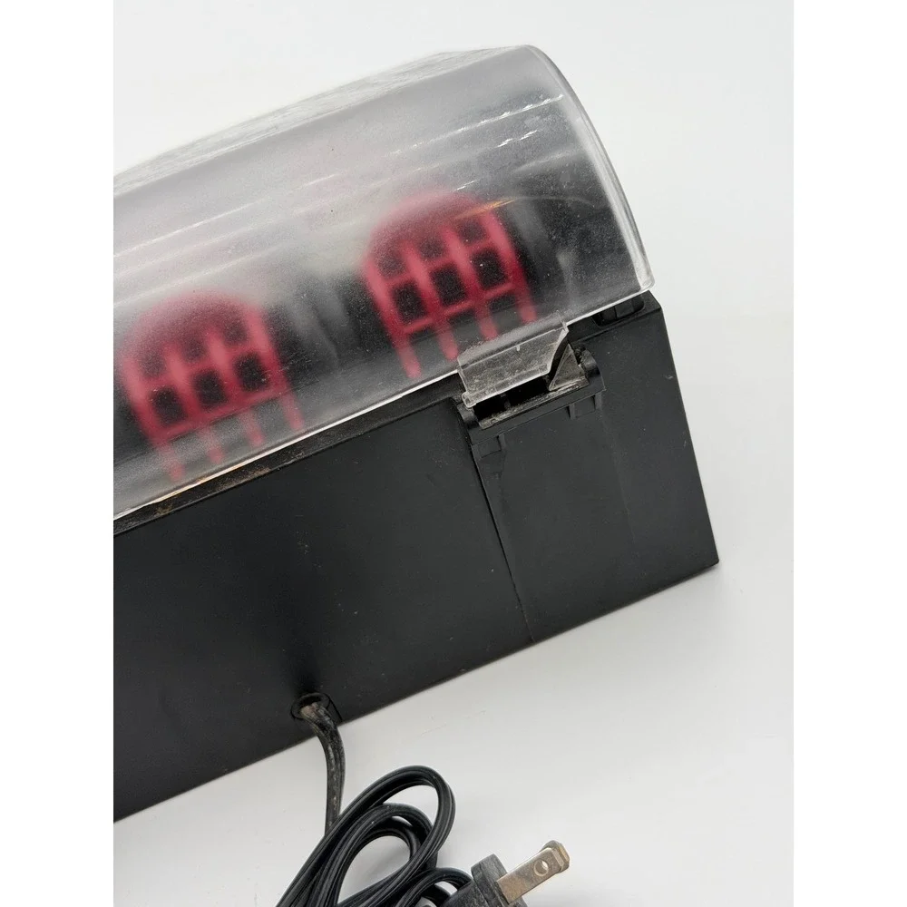 Remington Ionic Hot Rollers Set Velvet Flocked Electric Hair Curlers Black Red